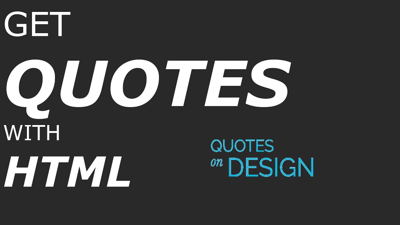 How to use the Quotes on Design API