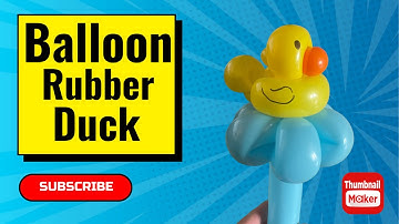 How to make a balloon rubber duck