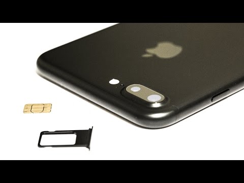 iPhone 7 and 6, Sim card slot removal and replace, insert or ...