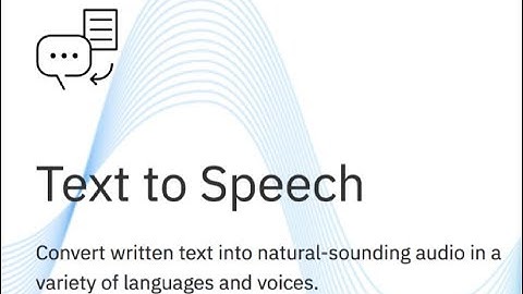 Watson Text to Speech Transformation Play 2