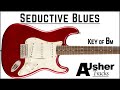 Slow Seductive Blues in B minor | Guitar Backing Track