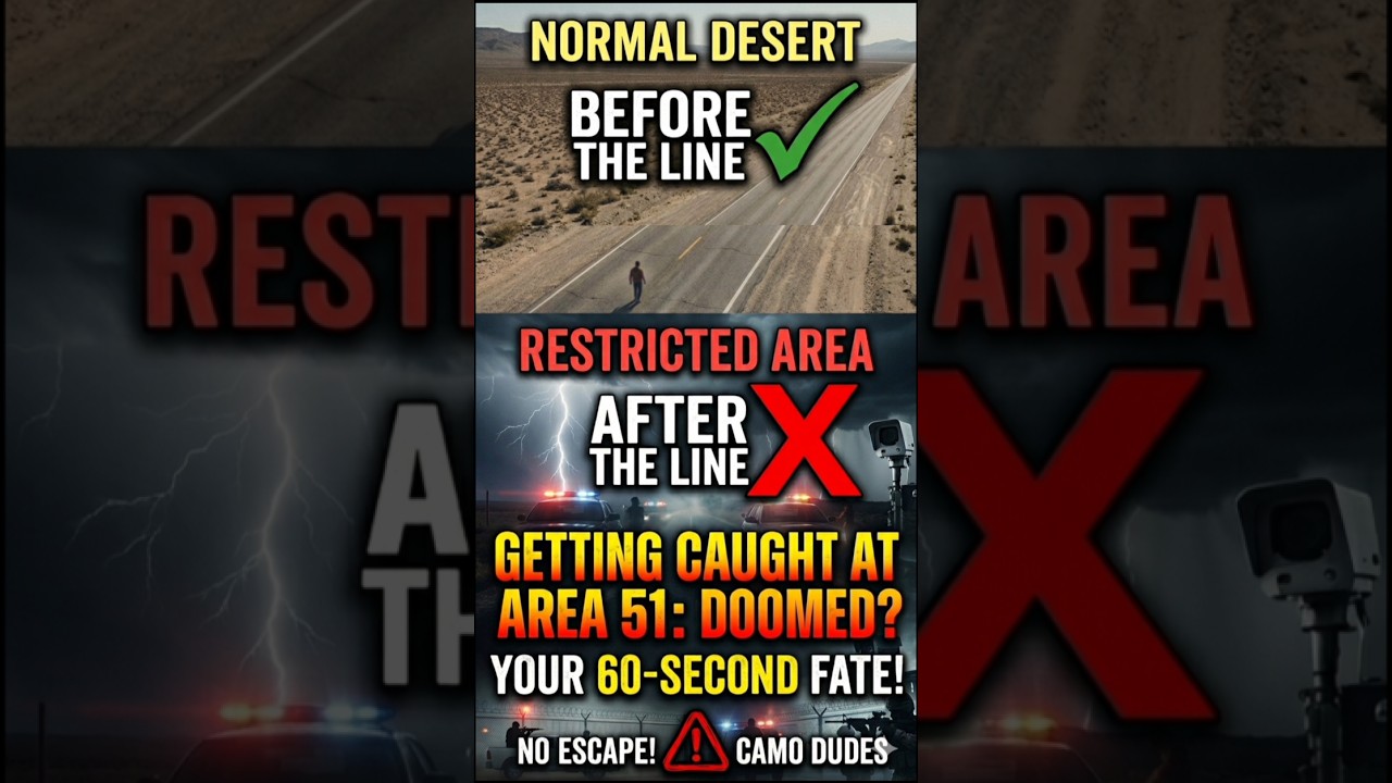 What Happens If You Get Caught in Area 51? ❌ 👽 #shorts #area51 #mystery #us #unitedstates