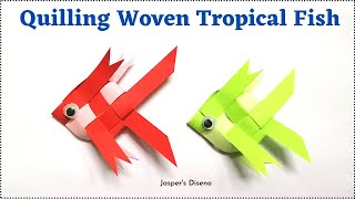 New Quilling Woven Fish | Paper Fish with Quilling | DIY | Easy to make | Step-by-step Tutorial