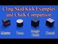 Pool/Billiards/Snooker Cling/Skid/Kick Examples and Chalk Comparison