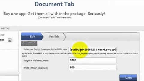 Document Tab By SocialAppsHQ