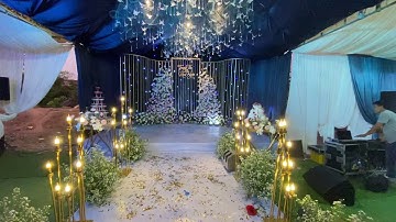 trang trí sân khấu cho tiệc cưới