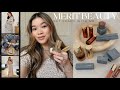 MERIT BEAUTY FULL FACE REVIEW, Pink Blush Maternity Dress Try On Haul &amp; Discount Code | GRWM VLOG