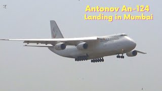 Antonov An 124 Maximus Air Cargo landing in Mumbai