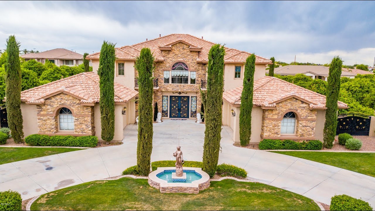 Mesa, AZ Home For Sale 4 Bed 4.5 Bath 2Story Arboleda Designer Home w/ 4Car Garage & Pool