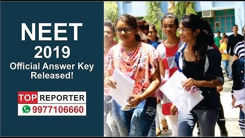 NEET 2019 Official Answer Key Released!