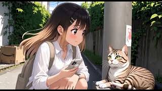 街角のキュートな猫ちゃんに遭遇した奇跡 🐱💖#grok #animeshort #길거리에서만난귀여운고양이