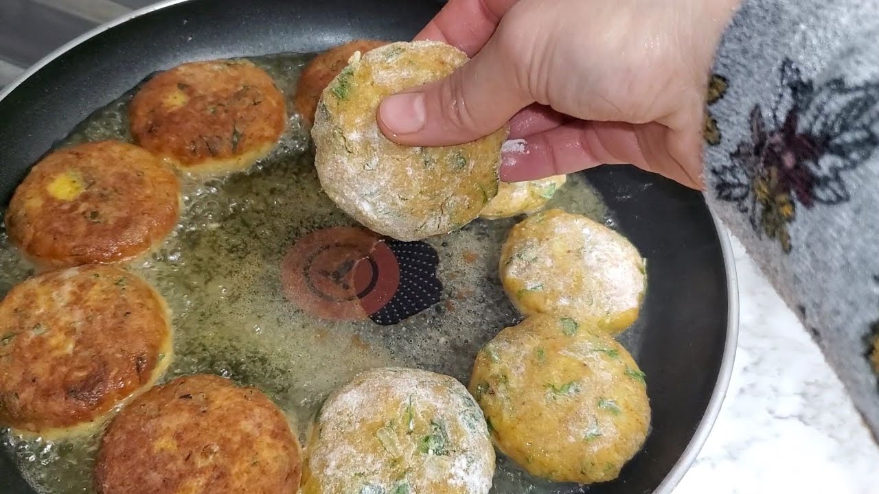 كفتة باطاطا تونسية بدون لحم و  بطاطا محمرة مقرمشة و سر قرمشتها