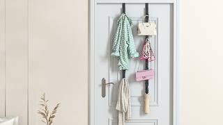 Over The Door Hooks Organizer – Space-Saving Solution for Clothes, Hats, Bags & Accessories