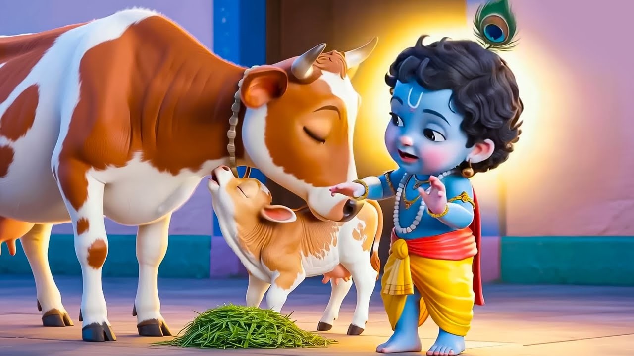 छोटी छोटी गैया छोटे छोटे ग्वाल। Choti Choti Gaiya Chote Chote Gwal। #kanha #krishna #krishnabhajan