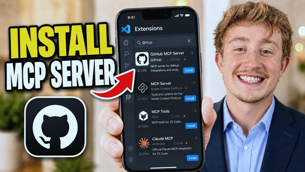 How To Install GitHub MCP Server In VS Code - Full Guide - YouTube