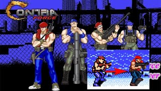 Contra Force REMASTERED (Mesen Enhancement Pack): Burns DEMO (NES,ROMHACK)