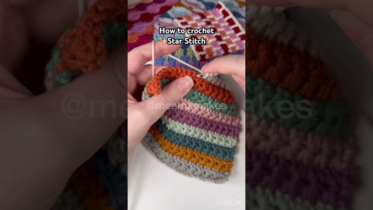 How to crochet ✨Star Stitch✨ #crochettutorial