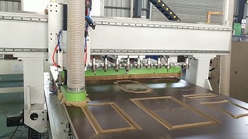 woodworking cnc processing center cnc nesting machine kitchen cabinet manufacture video
