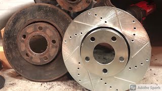 Drilled & Slotted Rotor Install on the B6 Audi A4 by sReed 423 views 3 years ago 6 minutes, 46 seconds