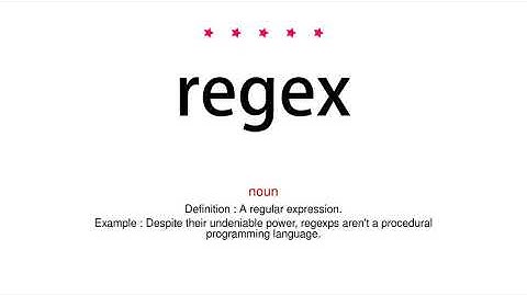 How to pronounce regex - Vocab Today