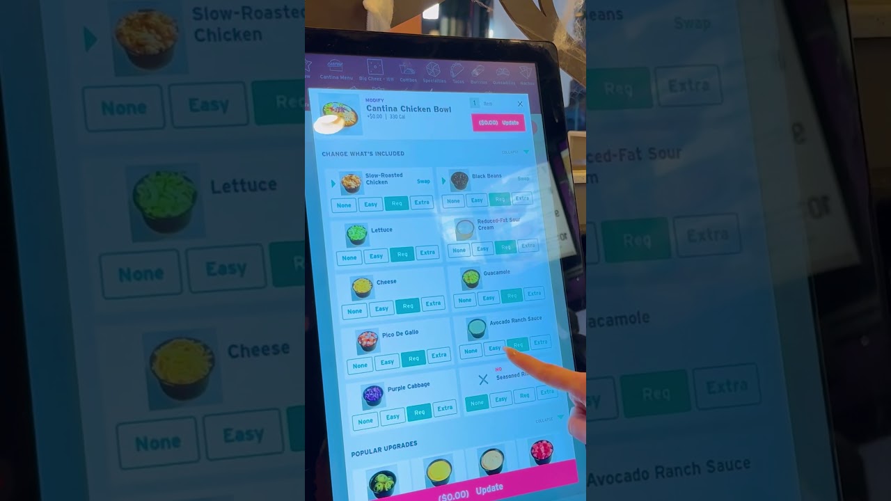 Ordering Taco Bell on a Kiosk
