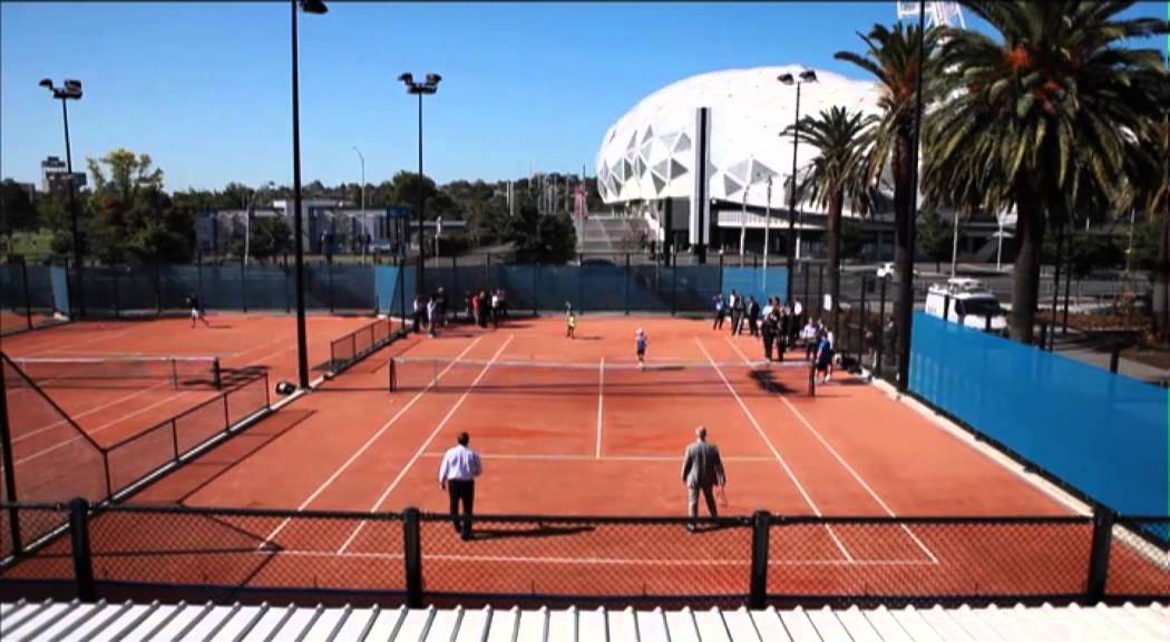Italian Clay Courts Launched at Melbourne Park YouTube
