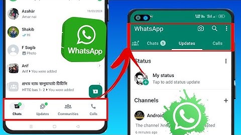 How to Change WhatsApp Bottom Navigation Bar 2024 | Remove WhatsApp Navigation Bar Bottom to Top