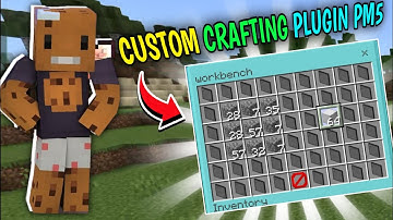 Custom Crafting Plugin Pocketmine Api5 | New Pocketmine Plugin | Api5 Pocketmine Plugins
