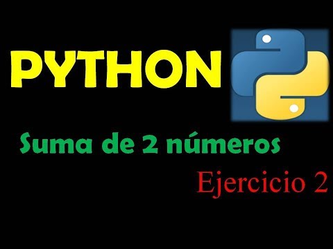 Suma de dos valores python