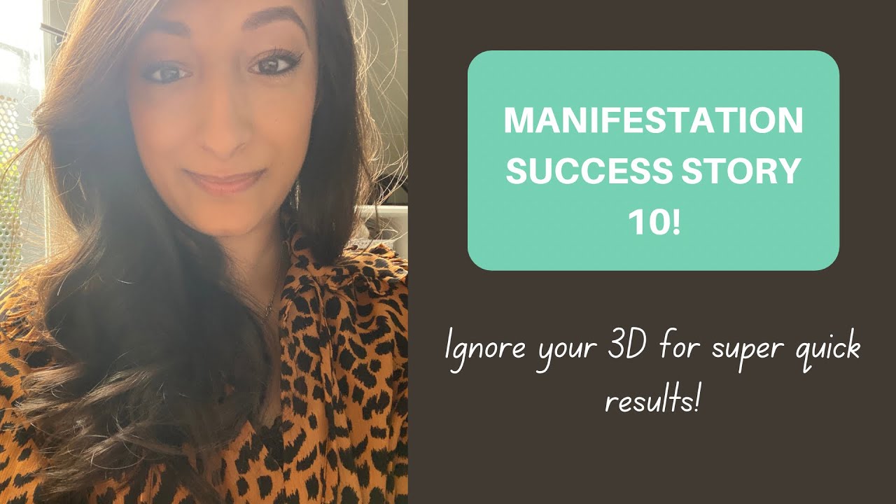 How I manifested instantly by ignoring the 3D (Manifestation success ...
