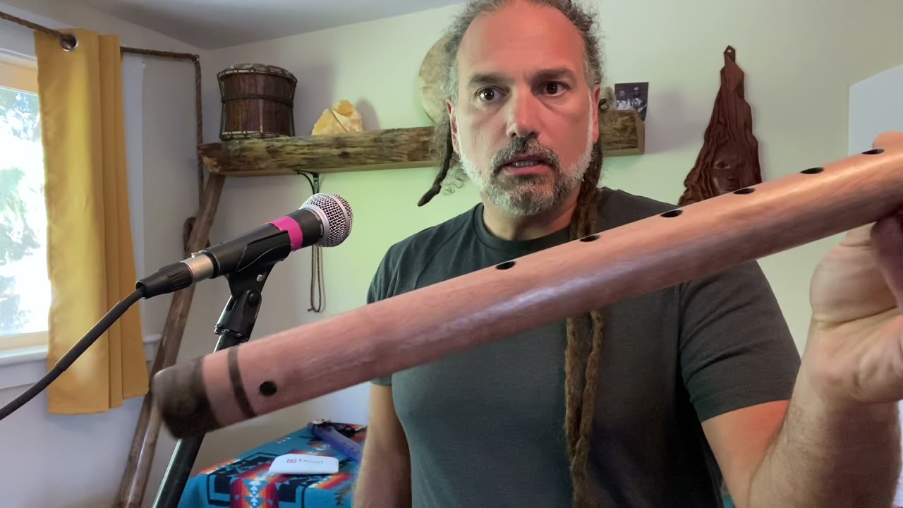 Native American style Concert flute F minor - YouTube