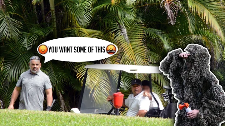 Ghillie Suit Golf Course Air Horn Prank in HAWAII! *Pranking Golfers*