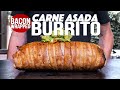 BACON WRAPPED CARNE ASADA BURRITO | SAM THE COOKING GUY