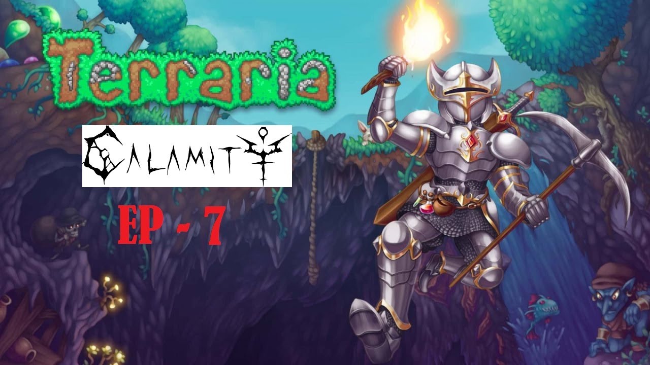 Terraria - Calamity (w/h Brothers) - EP7 - Acid rain and skeletron! [Walkthrough] [NoCommentary]
