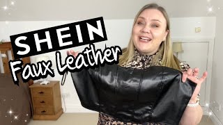 Shein Faux Leather Plus Size Try On Haul