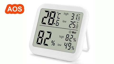 Digital Thermometer Hygrometer Temperature Humidity Meter Monitor Max Min Record for Indoor Home