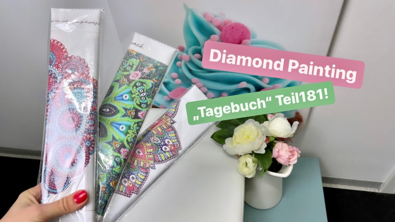 Diamond Painting „Tagebuch“ Teil181!🙃💚Fussel ist bei mir zu Hause eingezogen & neue Ware!