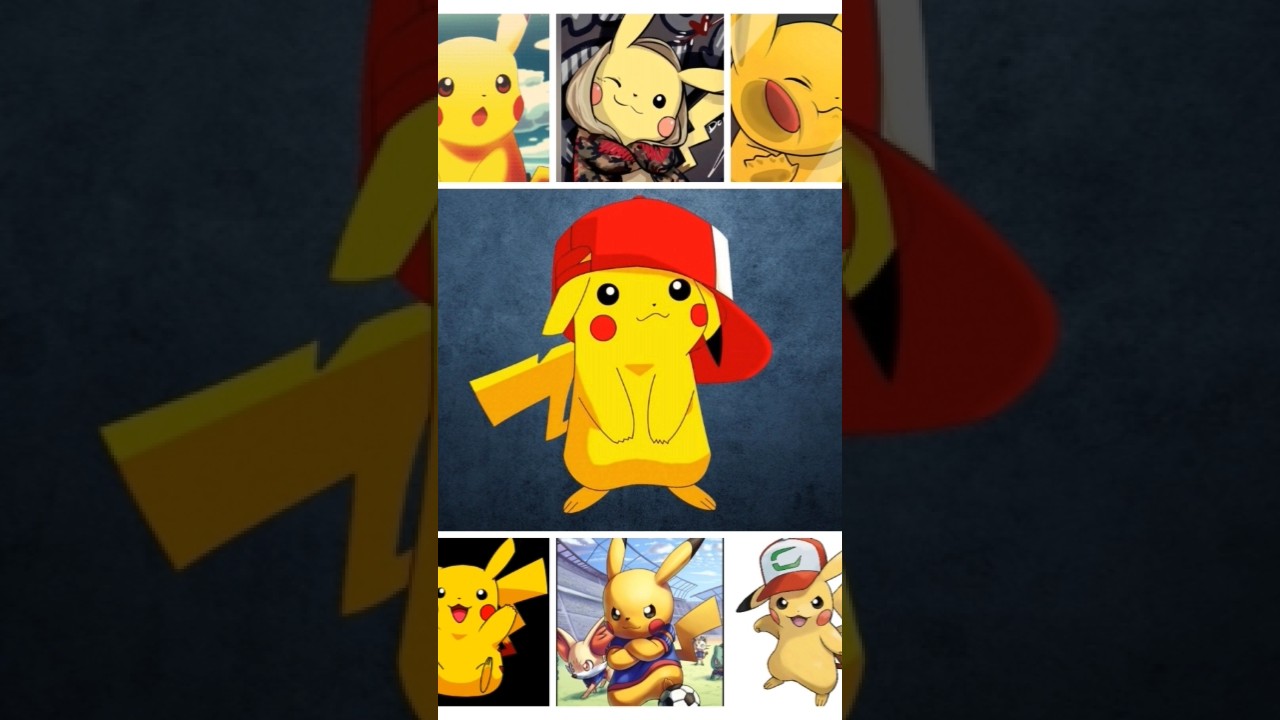 Pikachu cute collage photos 