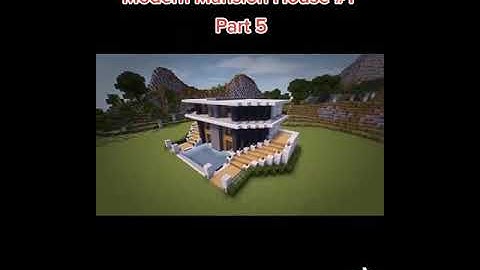 How to build a modern mansion House in minecraft | Part-5