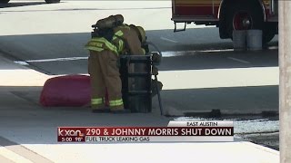 Tanker rollover causes intersection closure on East Highway 290