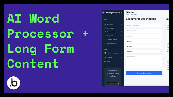 Unlock Your Writing Potential with AI Word Processor and Blog Writer