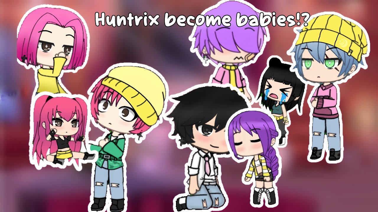 The huntrix group became babies!? 👶😱 ️ - YouTube