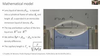 Fluidic Shaping of Optical Components: Moran Bercovici