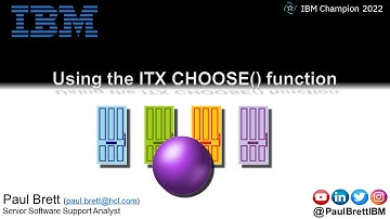 Using the ITX CHOOSE() function