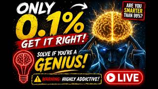 Only 0 1 Get Every Answer Right LIVE Brain Teasers Impossible Puzzles