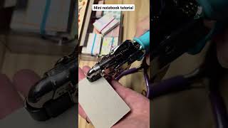 How to make a mini flip notebook with scrap paper