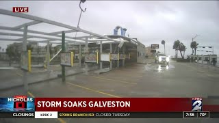 Storm soaks Galveston