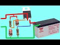 New 12 Volt Battery Charger Circuit / Auto Cut Off / No IC - No Relay