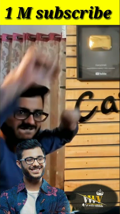 #carryminati Live 🔴 #YouTube ▶️ channel  #1million cross and #carryminati #reaction 😱😱😱