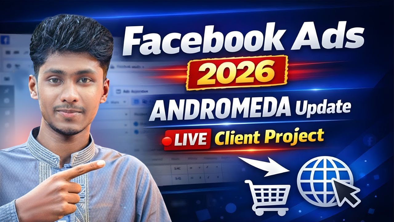 Facebook ads campaign live clint project 2026 | Website Sale Ads Campaign Meta ANDROMEDA Update 2026